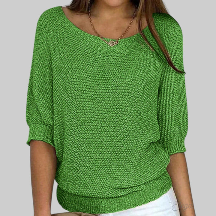 Luigia - Stylish Cable Knit Sweater